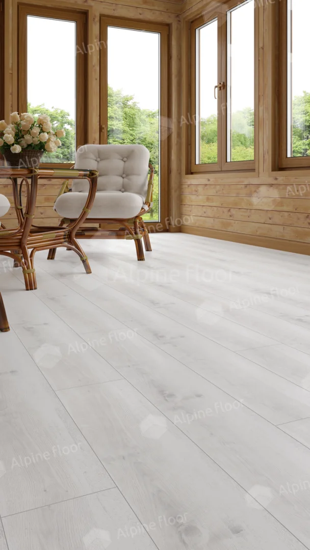 Ламинат SPC Alpine Floor Classic Light Дуб Выбеленный ECO 182-88 MC для ванной комнаты