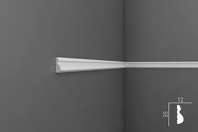 Молдинг Cosca М014 (M14) экополимер 35х12 мм цена