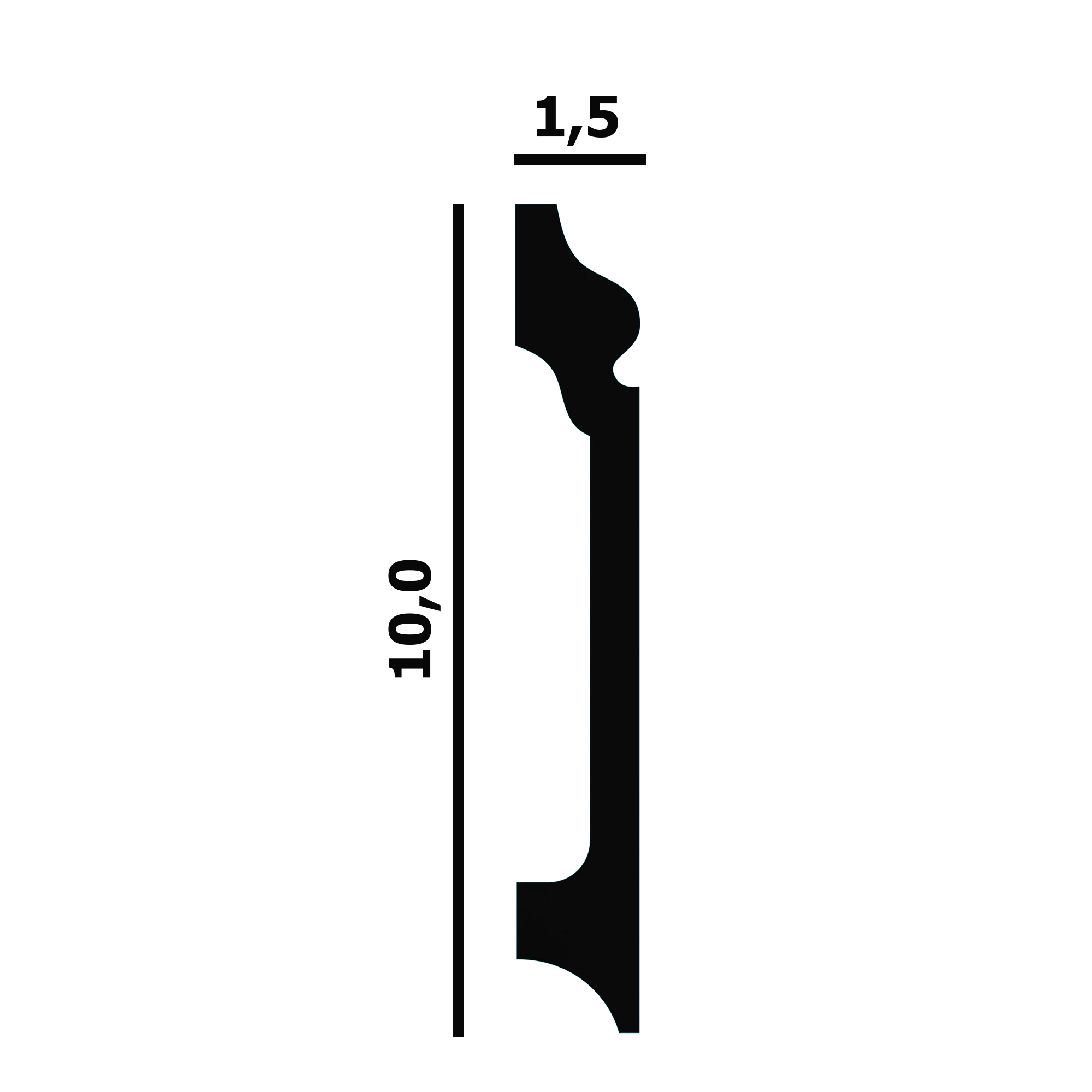 Плинтус из дюрополимера в интерьере