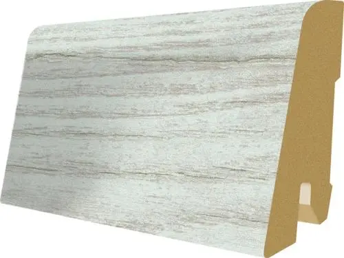 Плинтус напольный Egger Дуб Волнистый Белый L204