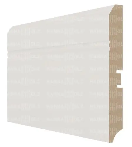 Высокий плинтус белый МДФ под покраску МДФ  120307 120 мм в Москве