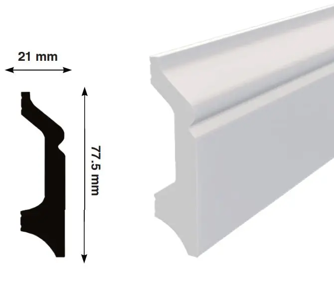 Плинтус из полистирола напольный купить недорого