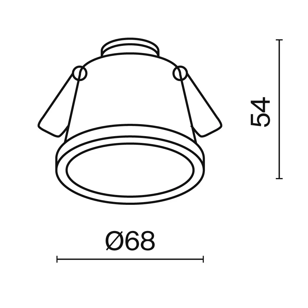 Встраиваемый светильник Technical DL049-01B