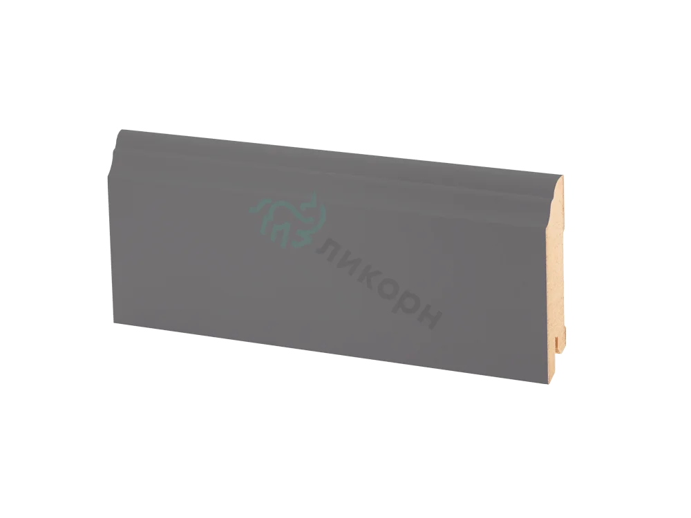 Плинтус МДФ Deartio тёмно-серый К-26 80мм недорого