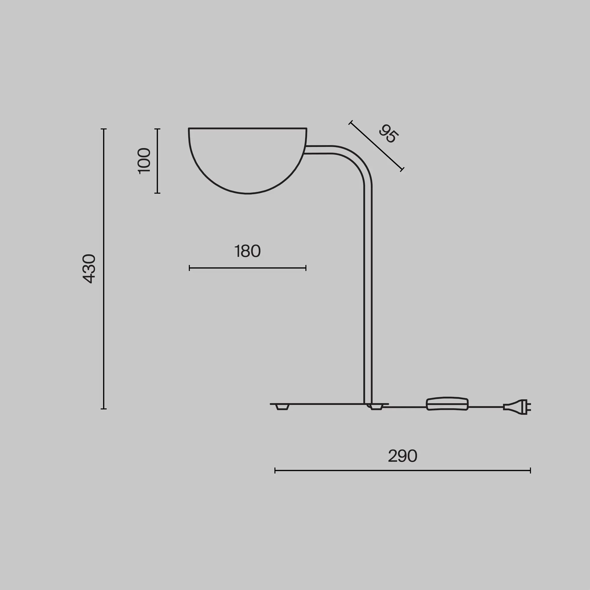 Настольный светильник Maytoni MOD126TL-01B