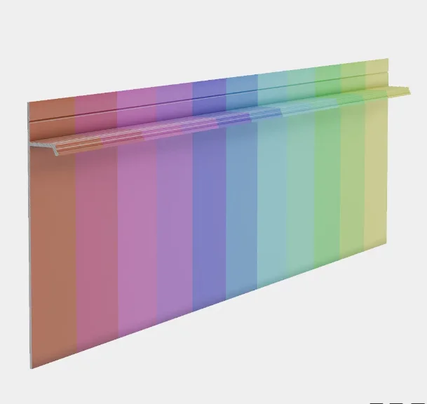 Скрытый плинтус алюминиевый Pro Design 323 R крашенный по RAL купить