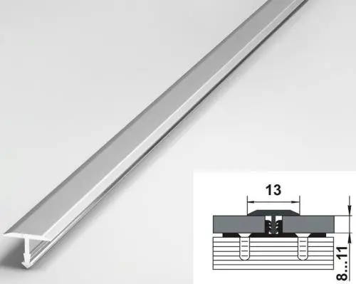 Порог одноуровневый стыкоперекрывающий Лука ПС-09 00 без покрытия
