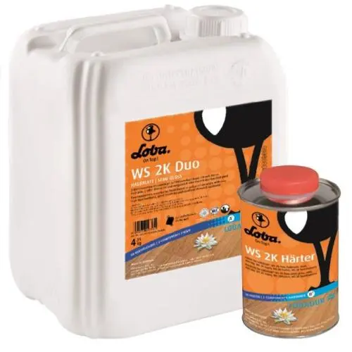 Лак на водной основе LOBADUR WS 2K Duo экстраматовый 5 кг цена
