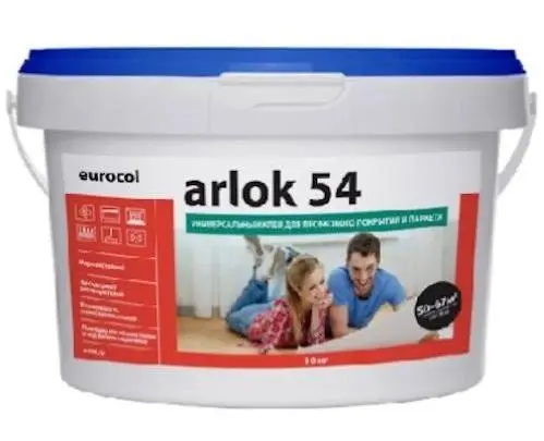 Клей для паркета и пробковых покрытий Arlok 54 фас 5 кг цена