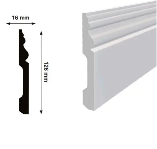 Плинтус из полистирола напольный цена