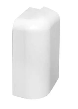 Угол наружный к плинтусу из вспененного ПВХ Aqua 37х20 левый (2 шт) Белый купить