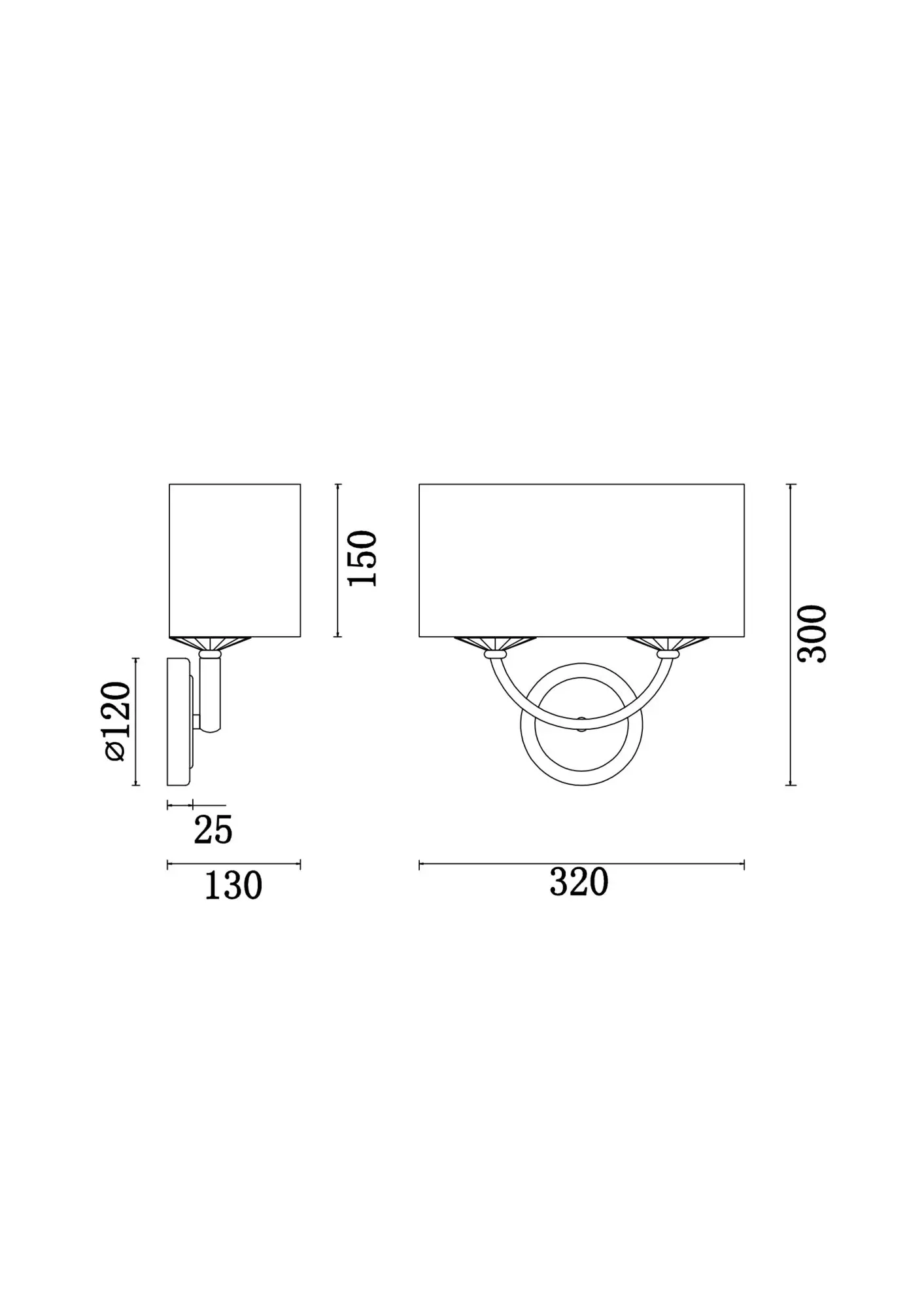 Настенный светильник (бра) Freya FR5034WL-02CH