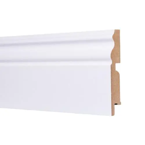 Плинтус ламинированный белый Finitura Dekor П100RP 100х16х2400 мм
