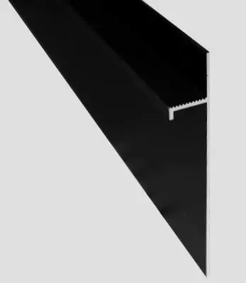 Теневой плинтус ДЕКОПРОФИЛЬ 5957 80 мм алюминиевый анодированный ЧЕРНЫЙ купить