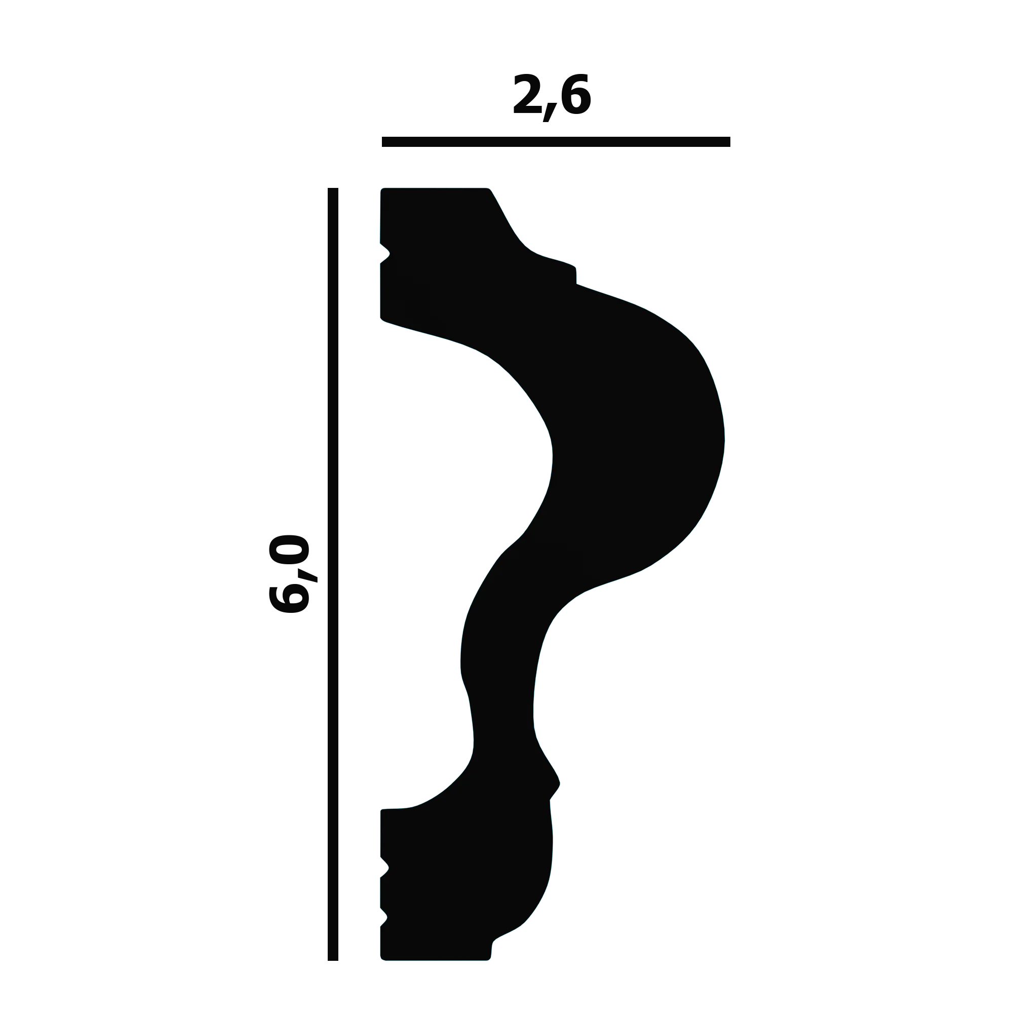 Молдинг Perfect Plus P60 лепнина