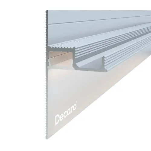 Парящий профиль для пола и потолка Decaro D001 без покрытия алюминий