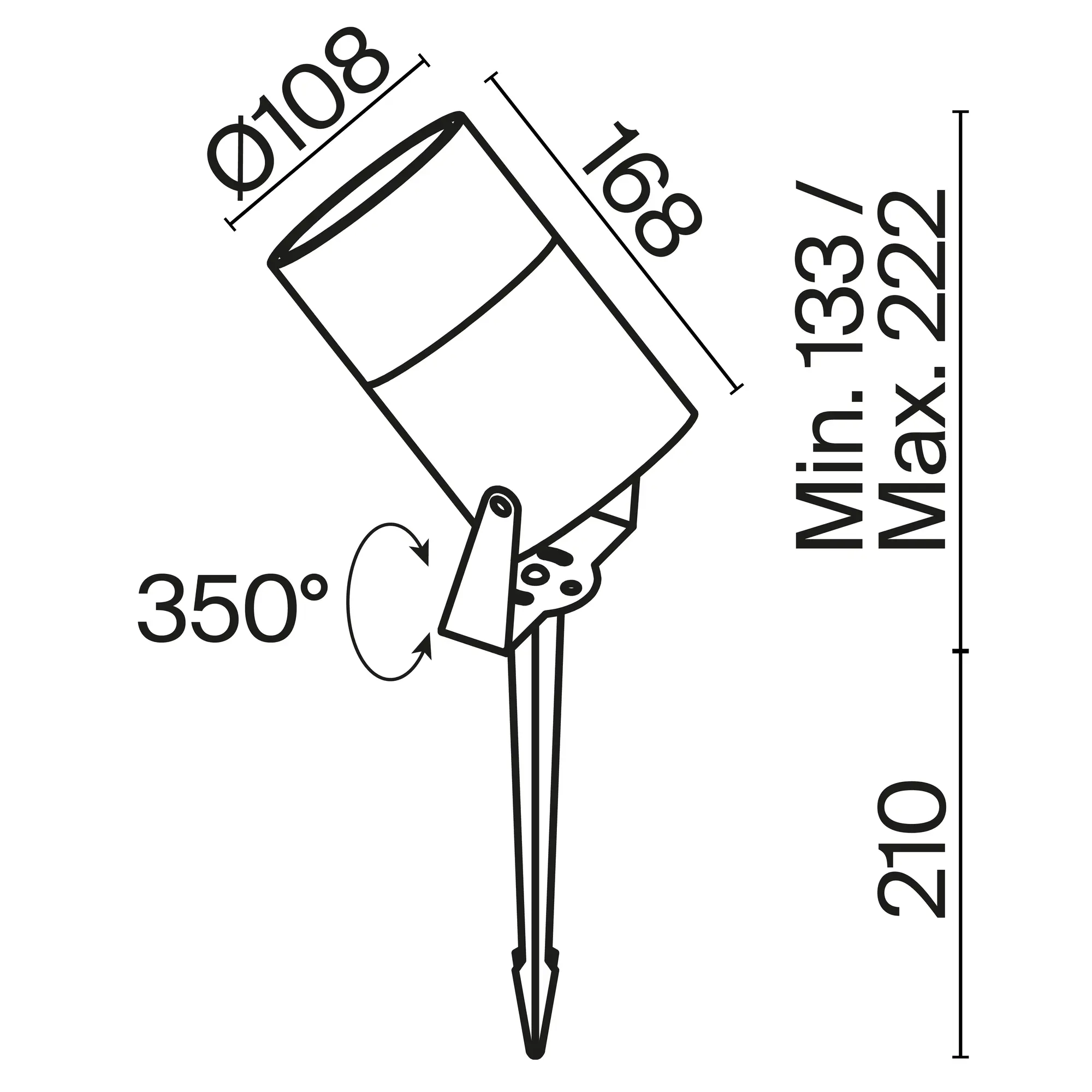 Ландшафтный светильник Outdoor O050FL-L15GF3K