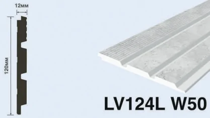 Декоративная панель из фитополимера HIWOOD LV124L W50 в интерьере
