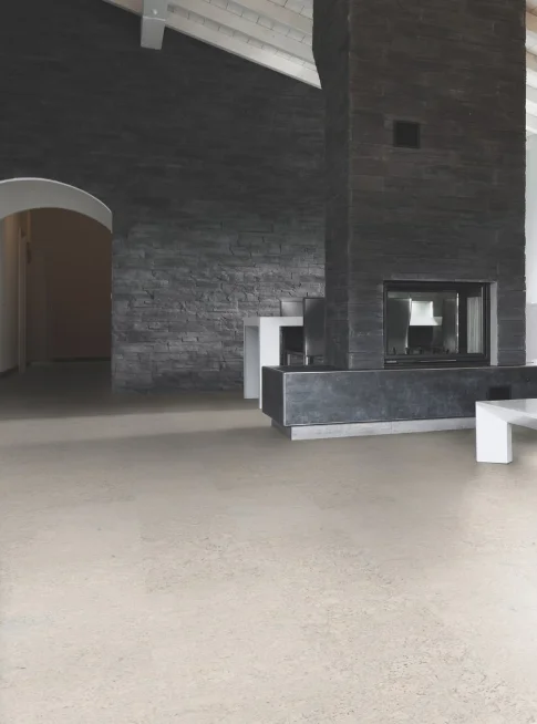 Пробковый пол замковый Wicanders Personality P801 Moonlight в интерьере