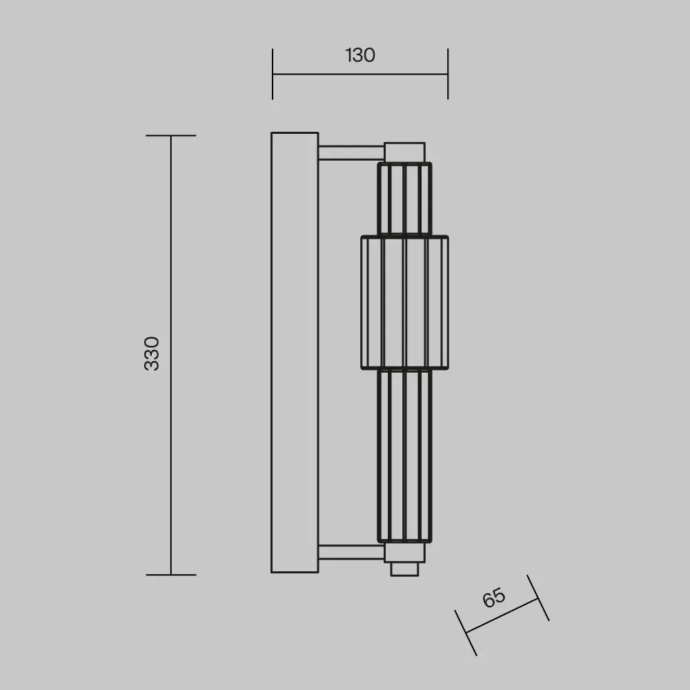 Настенный светильник (бра) Maytoni MOD308WL-L9CH3K
