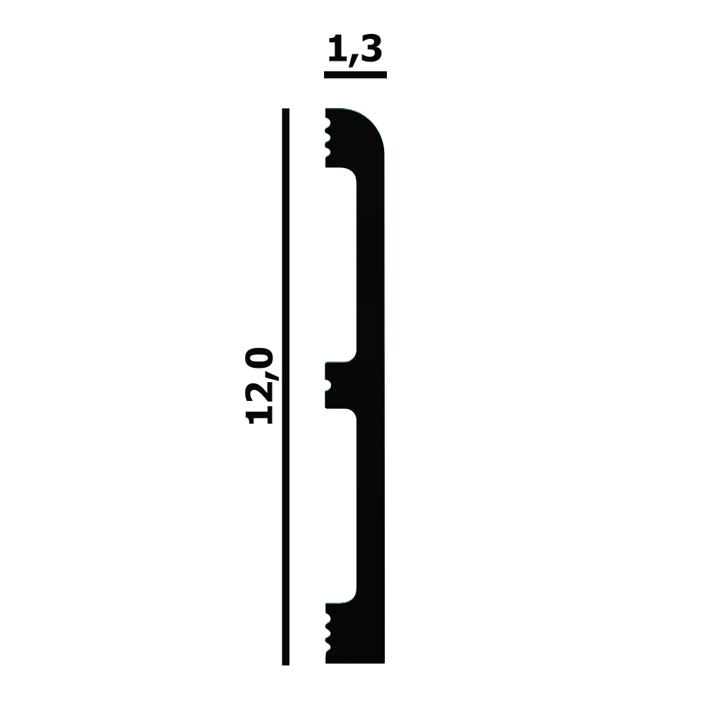 Плинтус из дюрополимера в интерьере