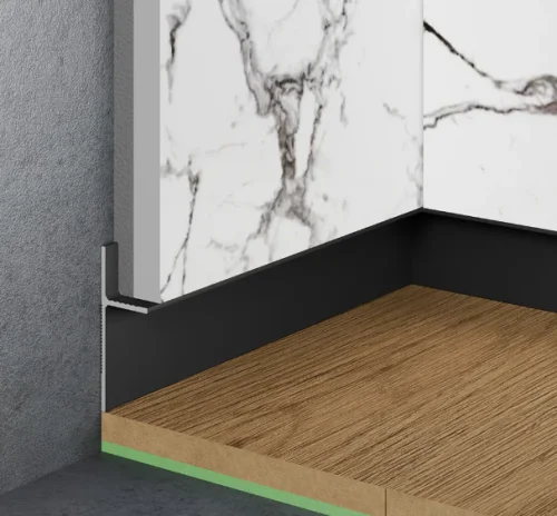 Теневой плинтус скрытого монтажа Pro Design Panel 7208 B Черный Муар цена