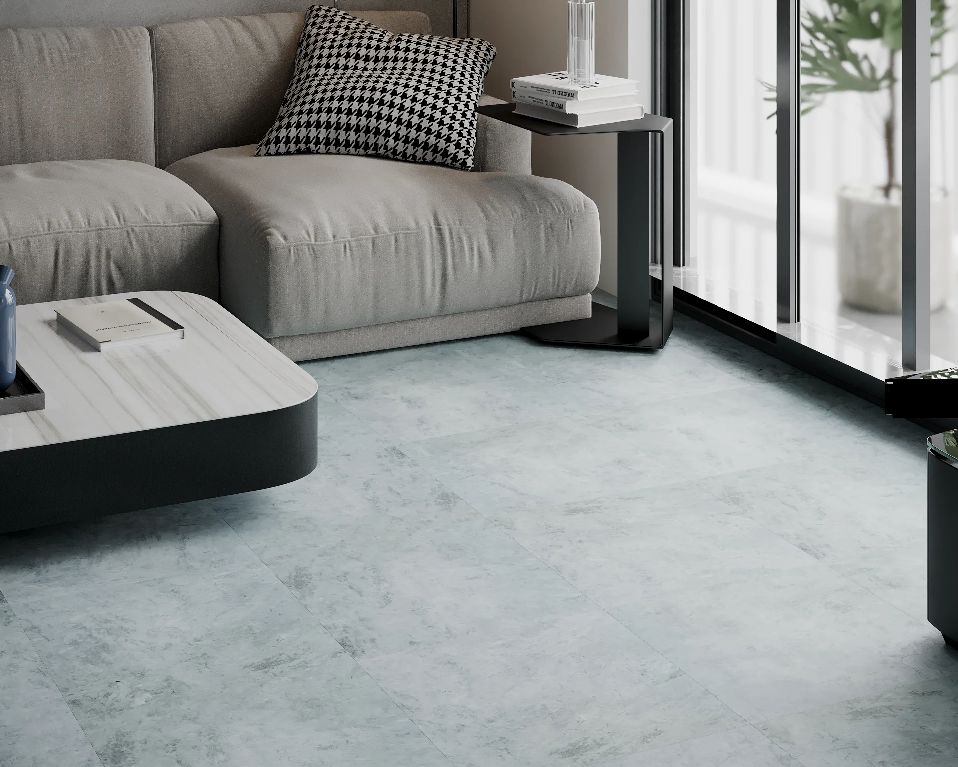 Кварцвиниловая плитка ART Tile HIT АТS 759 Оникс Грэй в Москве