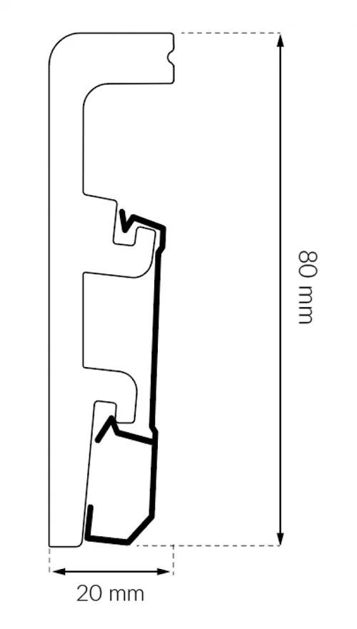 Плинтус Арбитон Integra 45 Венге Африканский цена