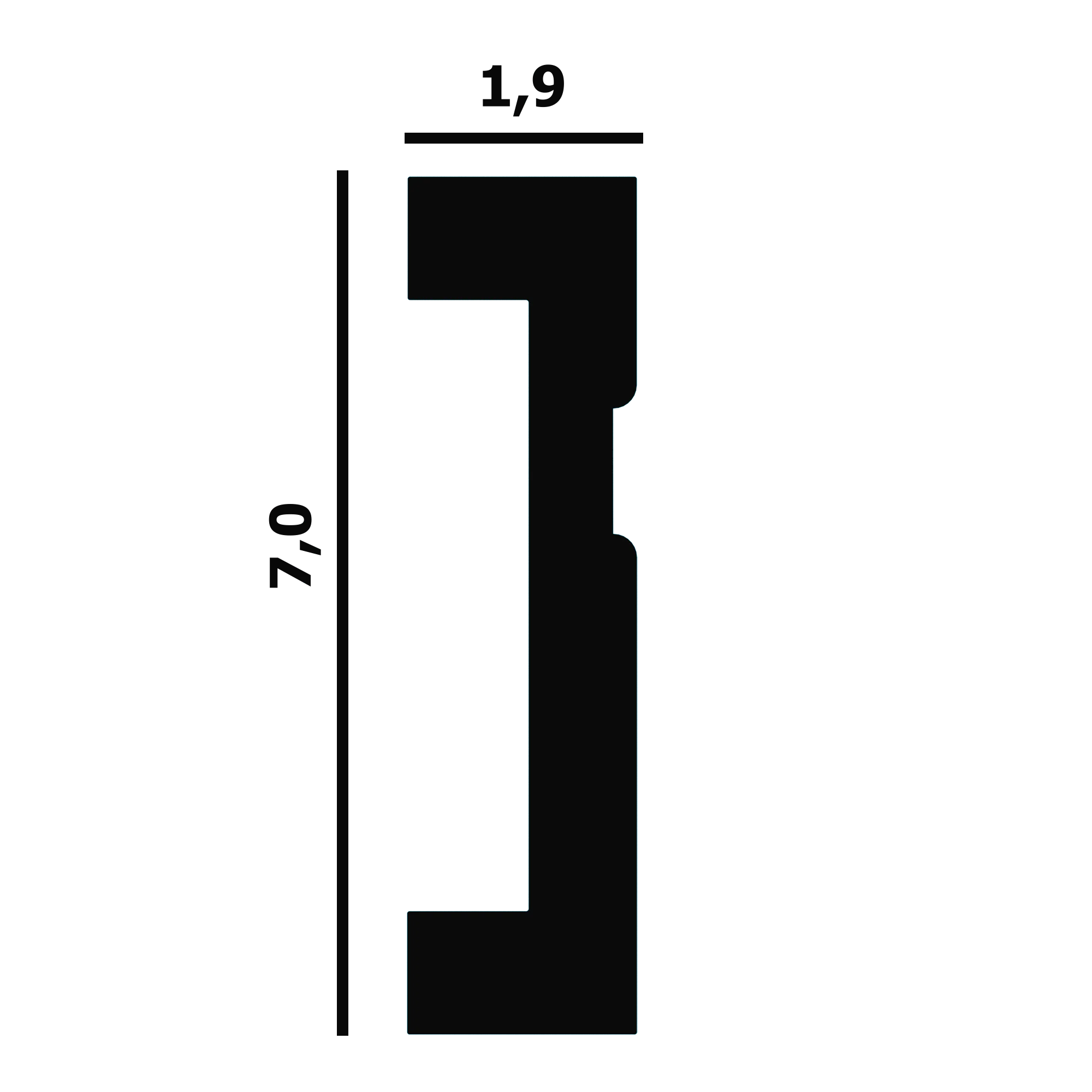 Молдинг Перфект Плюс P01 лепнина