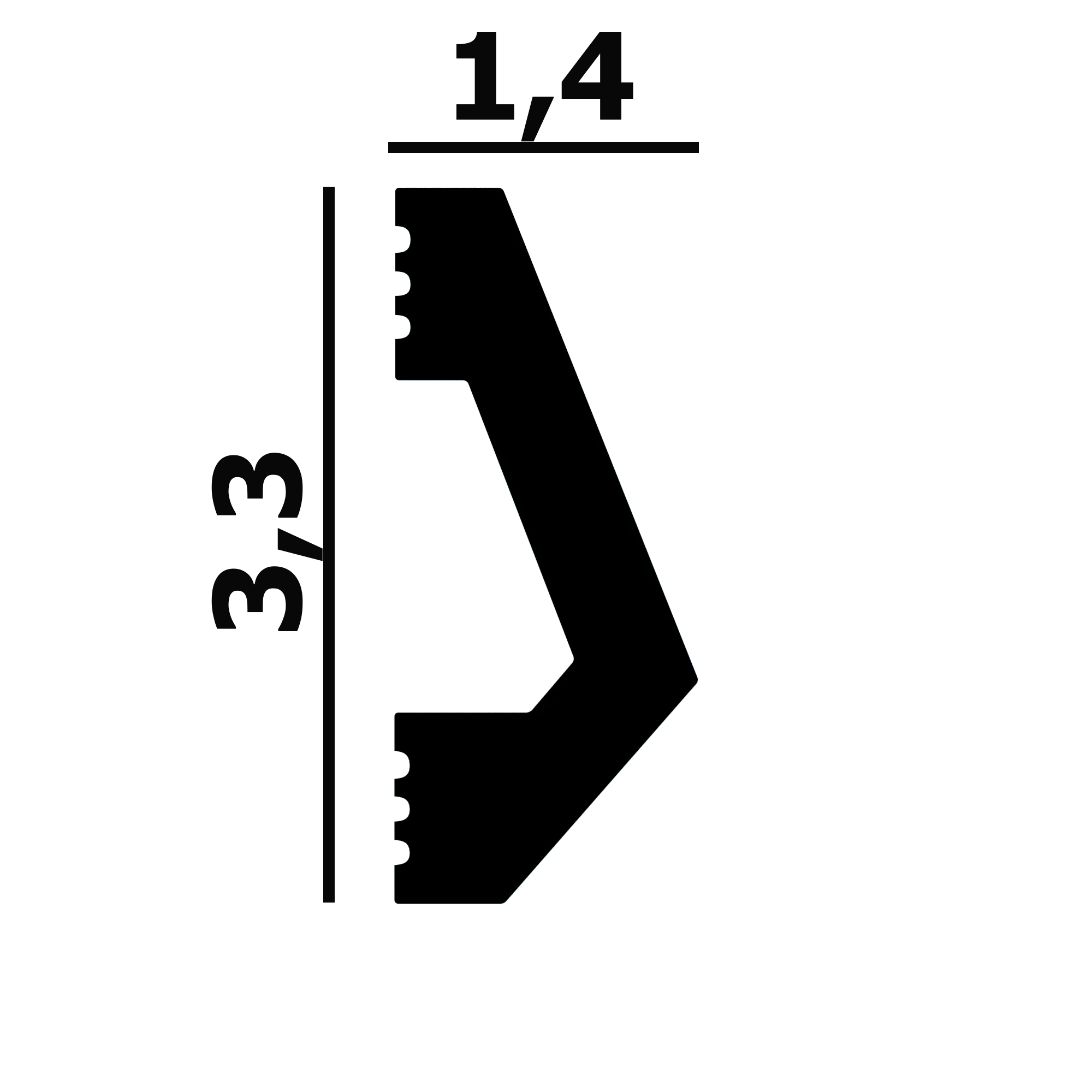 Молдинг P137 Перфект Плюс лепнина