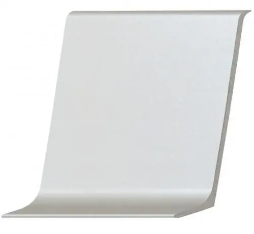 Плинтус алюминиевый самоклеящийся  60 мм Серебро купить