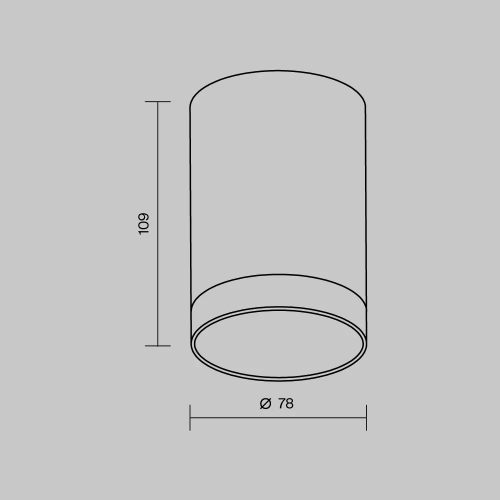 Потолочный светильник Outdoor O500CL-L10W3K