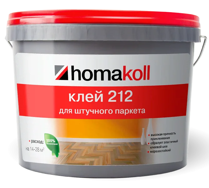 Клей для штучного паркета Homakoll 212 14 кг для отделочных работ