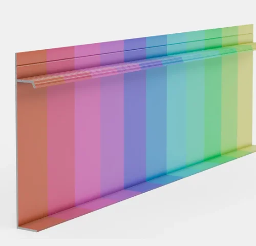 Скрытый плинтус Pro Design UNIVERSAL 235 R крашенный по RAL цена