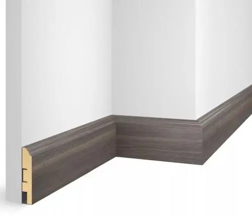 Плинтус МДФ Cosca EP07 Nanoflex Дуб деревенский 80x16x2400 мм из экополимера