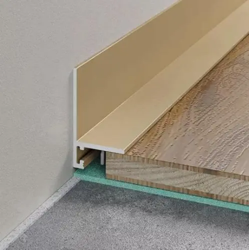 Микроплинтус Laconistiq L MAX Золотой анодированный