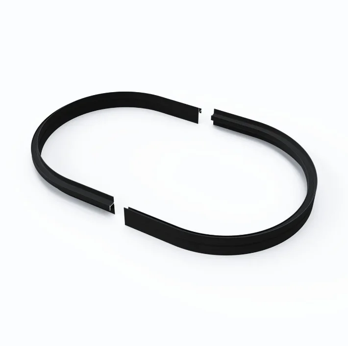 Теневой плинтус радиусный Laconistiq Light под подсветку чёрный анодированный в Москве