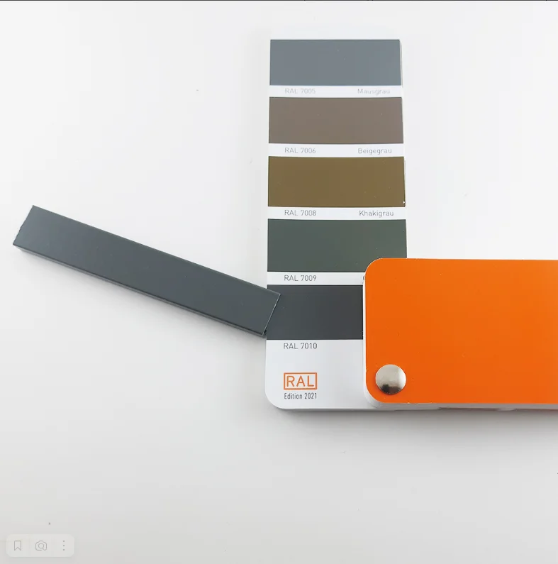 Микроплинтус L образный Брезентово-серый RAL 7010 85-95-74