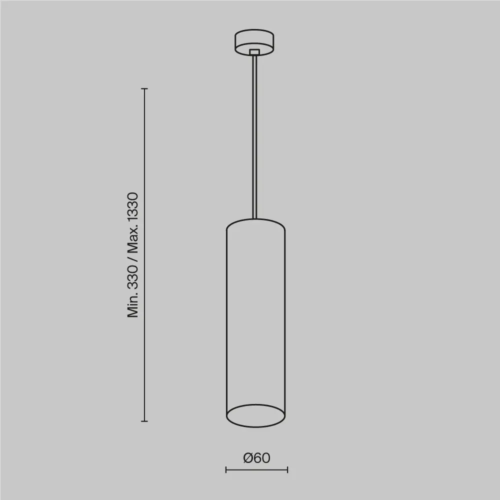 Подвесной светильник Technical P075PL-01MG