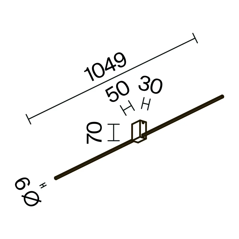 Настенный светильник (бра) Technical C071WL-L12GB3K