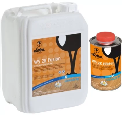 Двухкомпонентный водный лак LOBADUR WS 2K Fusion матовый 5 кг купить в Москве