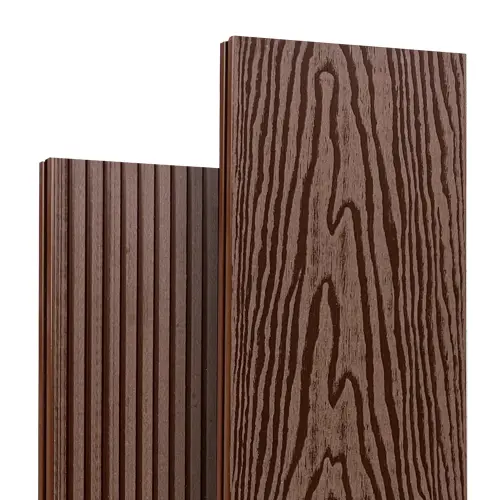 Террасная доска Latitudo PRO 2 145х22 мм усиленная Каштан для обустройства участка