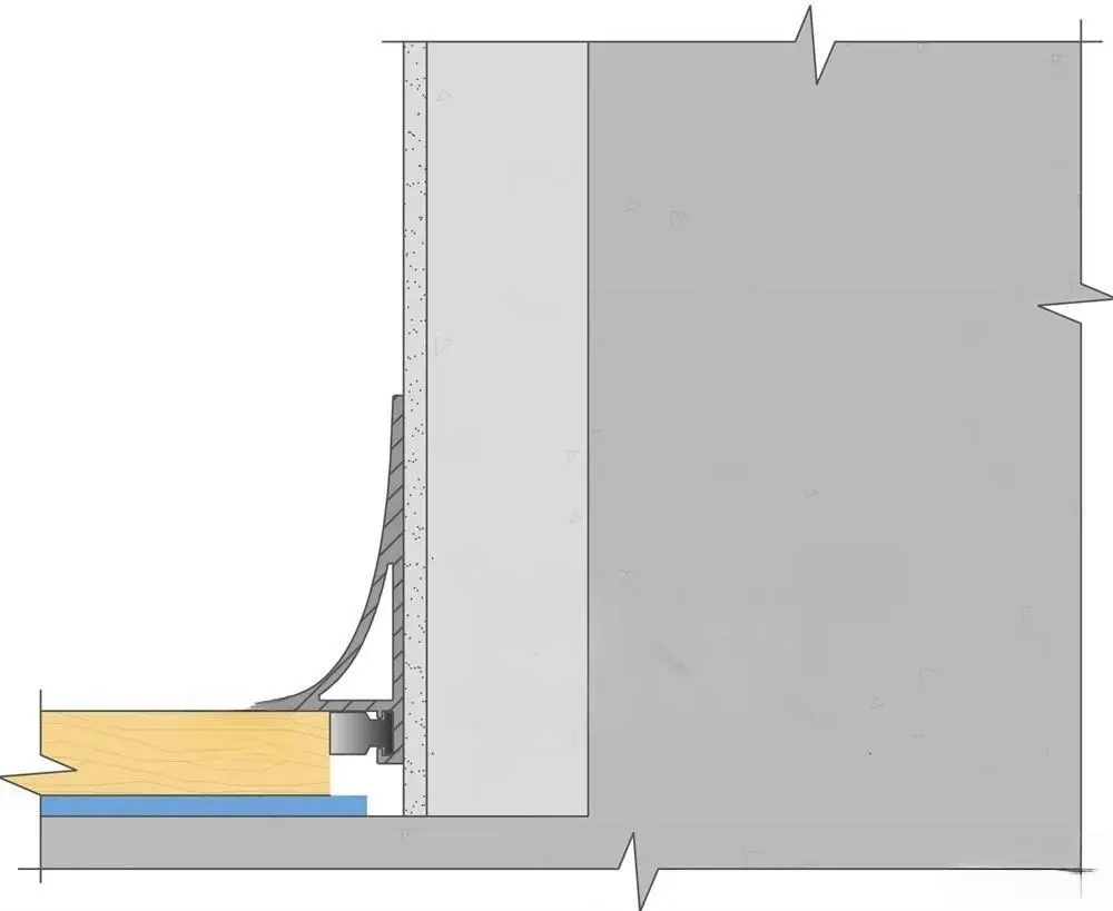Микро плинтус Pro Design Corner L 584 G анодированный золото