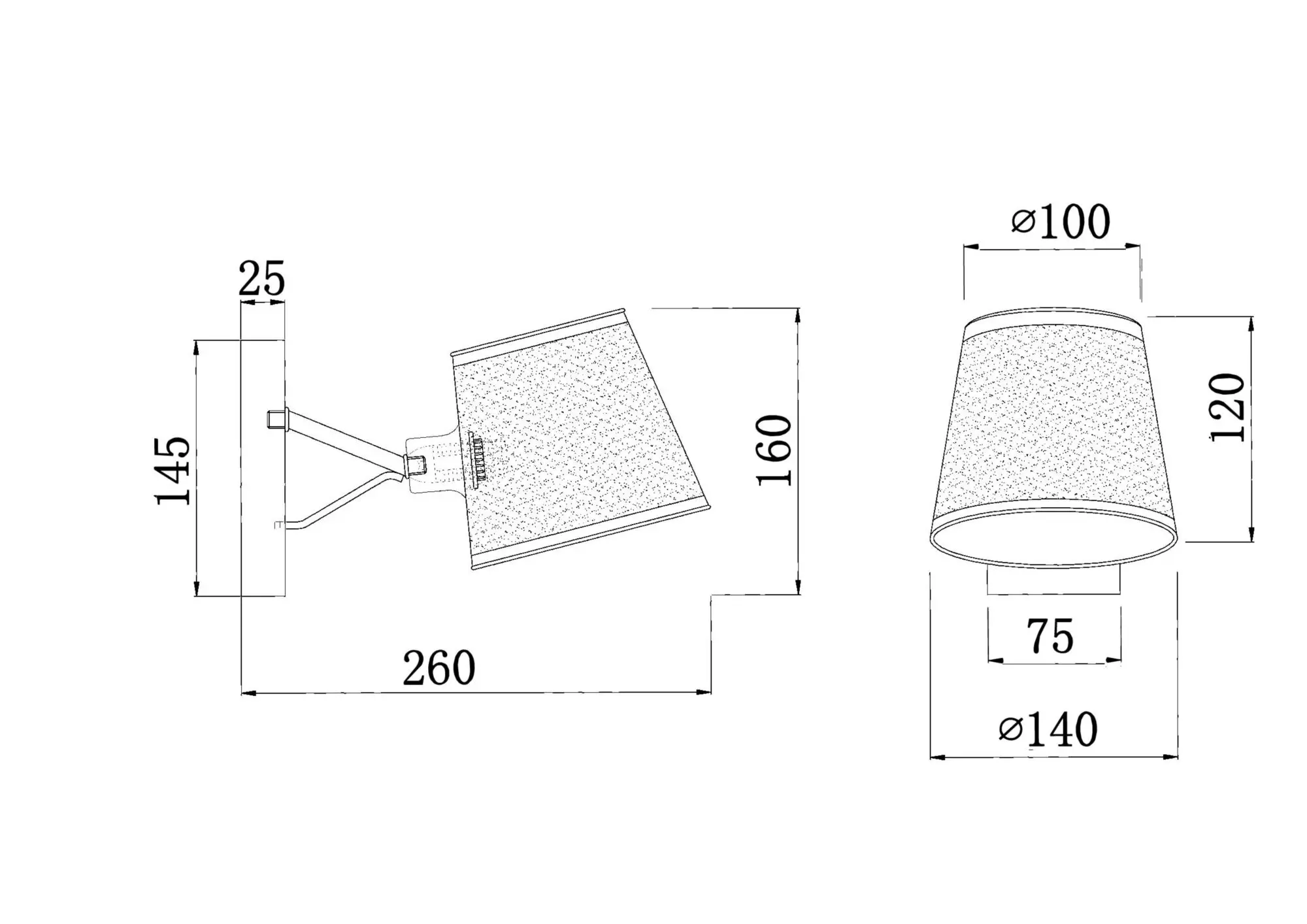 Настенный светильник (бра) Freya FR5108WL-01CH