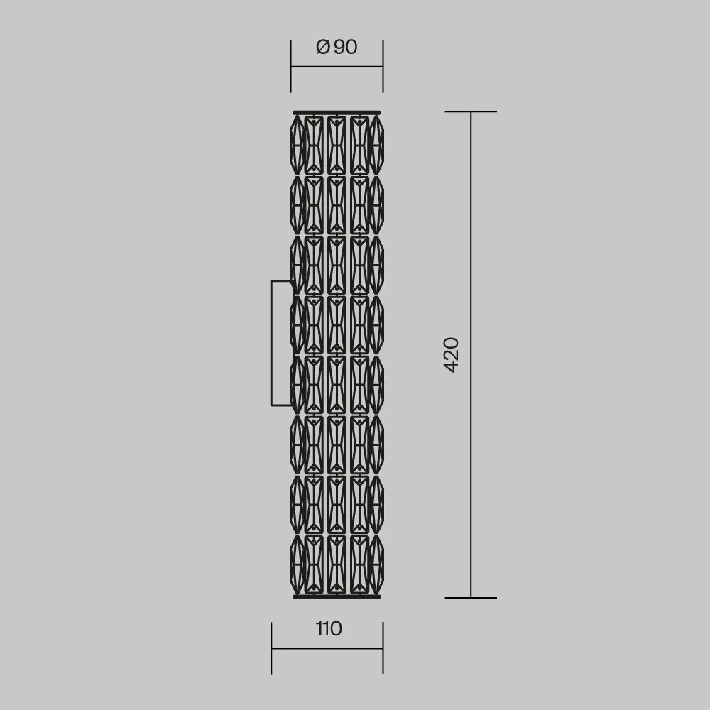 Настенный светильник (бра) Maytoni DIA008WL-02CH