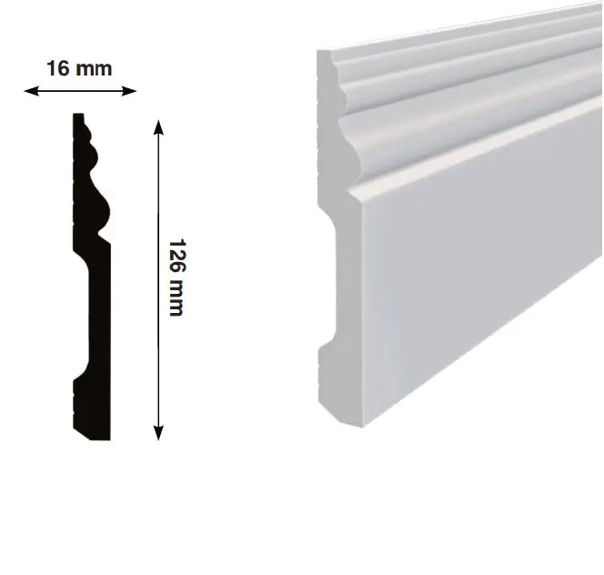 Плинтус из полистирола напольный купить недорого