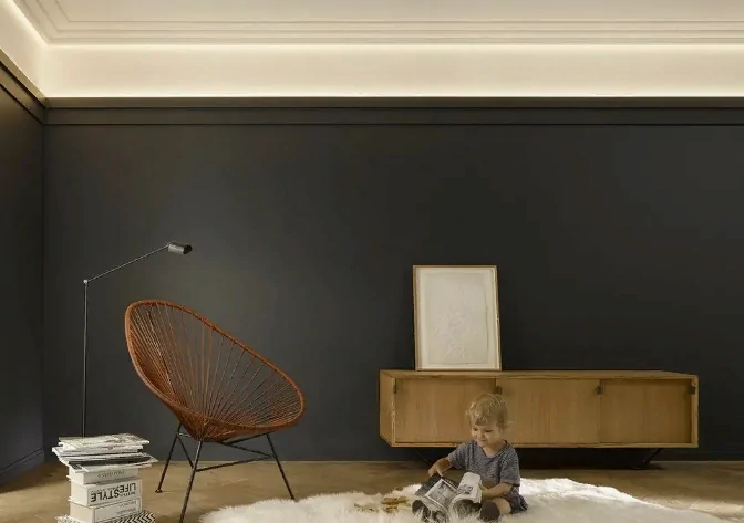 Потолочный плинтус фото подборка в интерьере