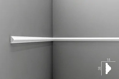 Молдинг Cosca М009 (M9) экополимер 38х18 мм цена