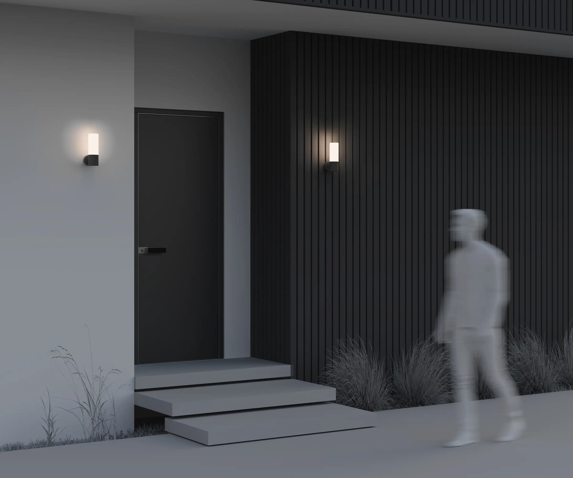 Настенный светильник (бра) Outdoor O418WL-01B