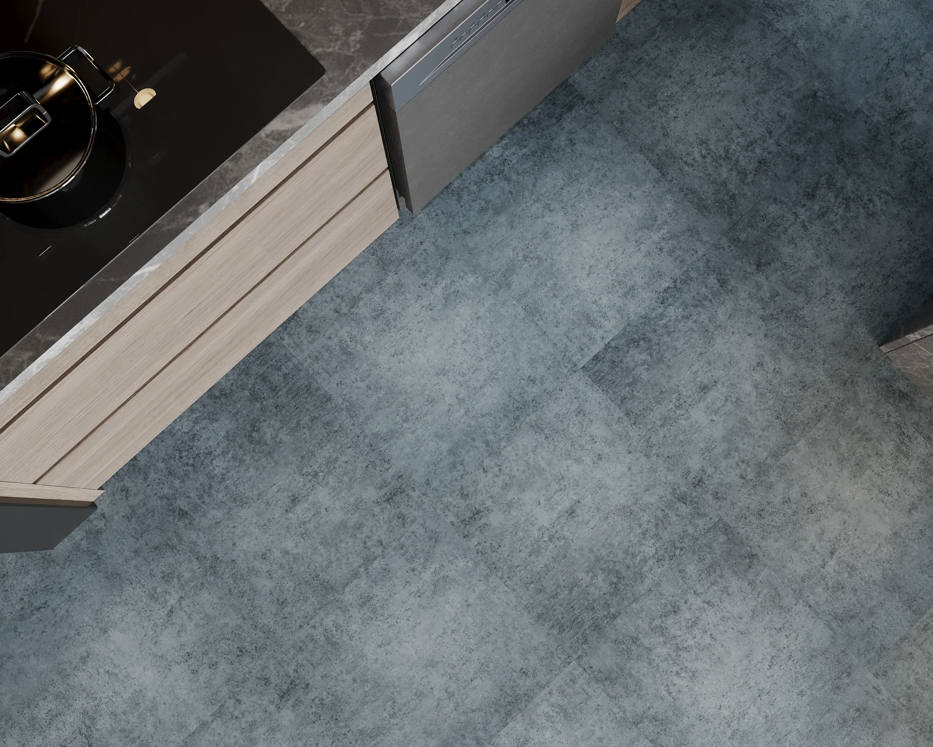 Кварцвиниловая плитка ART Tile HIT АТS 761 Гранит Сити в Москве